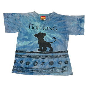 Vintage Kids Disney Lion King Simba Blue Tie-Dye T-Shirt Tee Size 5T